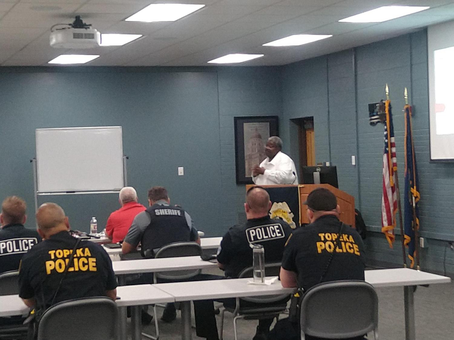 Curtis Pitts training Topeka Police